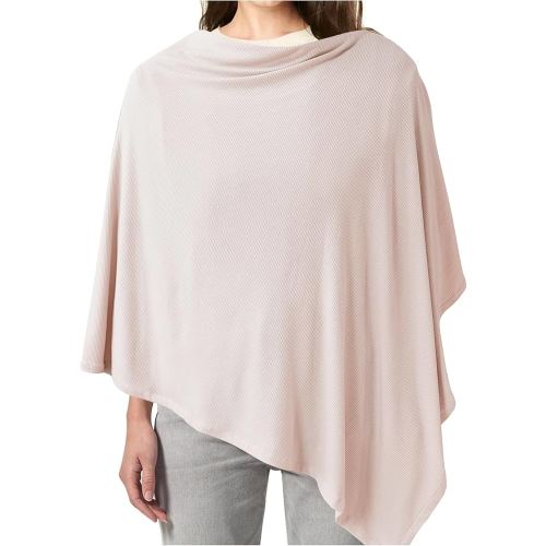 Konssy Knit Nursing Cover for Breastfeeding, 360 Full Privacy Breathable Breastfeeding Cover, Multi-use Carseat Canopy (Blush Beige)