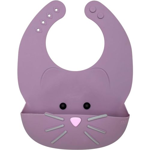 melii Silicone Weaning Bib for Babies & Toddlers, Large Food Catcher
