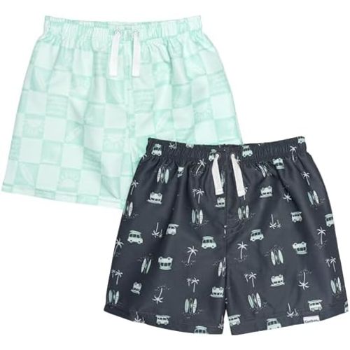 Gerber Baby Boys' Toddler 2-Pack Swim Trunks