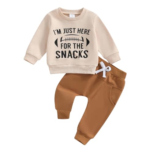 Madjtlqy Toddler Baby Boy Fall Clothes Long Sleeve Crewneck Sweatshirt Top Casual Pants Set Cute Infant Winter Outfits