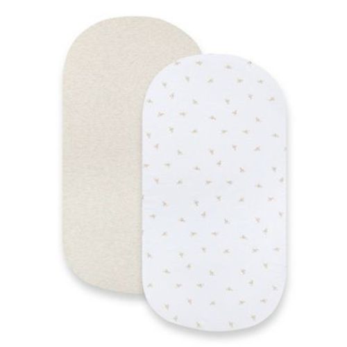 Burt's Bees Baby® Organic Bassinet Sheet - Golden Bee/Oatmeal - 2pk