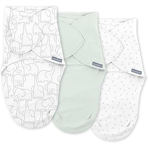 SwaddleMe by Ingenuity Baby Swaddle Monogram Collection - Improves Sleep, Calms Startle Reflex, Pocket Fold Design