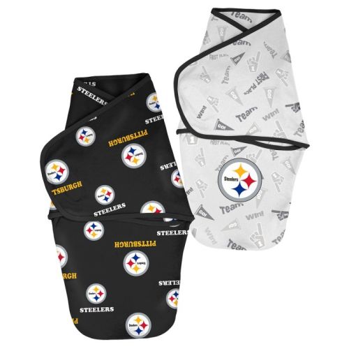 Pittsburgh Steelers Newborn Cocoon Sleep Swaddles - 2 pack