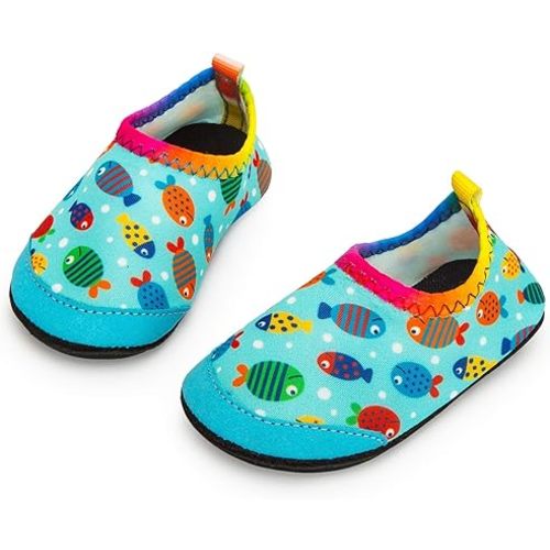 Baby Boys and Girls Swim Water Shoes Barefoot Aqua Socks Non-Slip for Beach Pool Toddler Kids