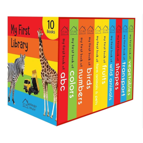 My First Library: Boxset of 10 Board Books for Kids
