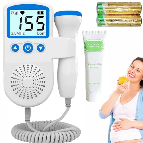 Fetal Heartbeat Doppler Pregnancy Accessories Portable Baby Monitor Heartbeat Bag Easy to Use at Home-K2