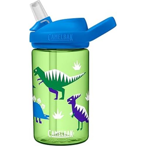 CamelBak eddy+ 14oz Kids Water Bottle with Tritan Renew – Straw Top, Leak-Proof When Closed
