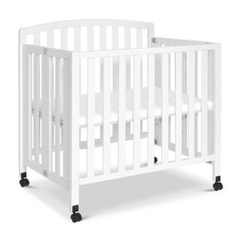 Davinci Dylan Folding Portable 3-in-1 Mini Crib And Twin Bed - White