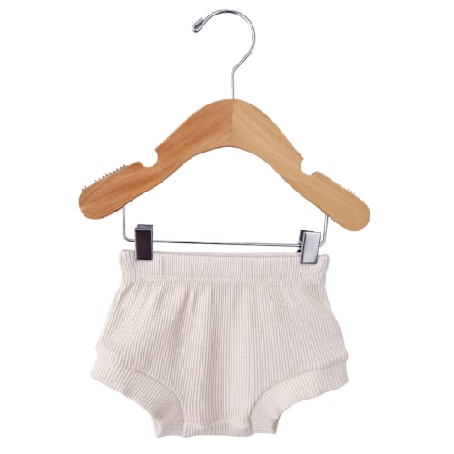 Organic Cotton Waffle Shorts, Snow