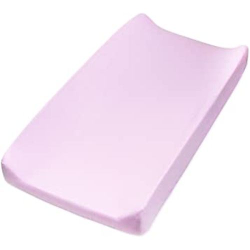 HonestBaby Girls Organic Cotton Changing Pad Cover, Lavender, One Size