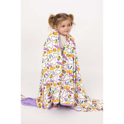 Baby Swaddle Blanket | Super Soft Viscose Bamboo | Mardi Gras Print | Free Shipping – Southern Slumber