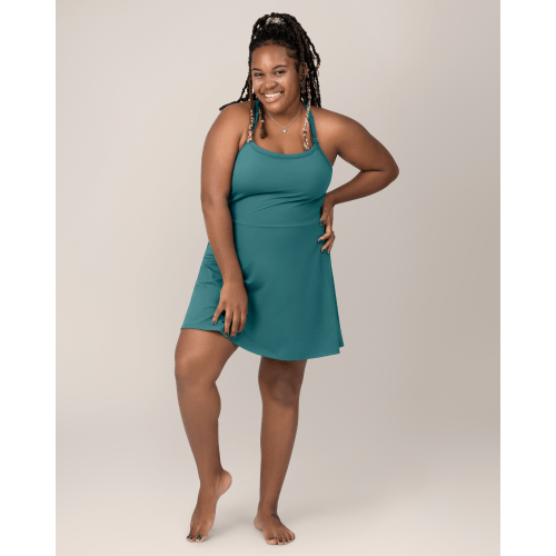 Stevie Active Racerback Nursing Dress | Teal - Kindred Bravely