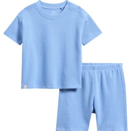 Waffle Knit T-Shirt & Shorts Set, 0-1M