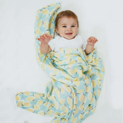 Fruit Print Cotton Muslin Swaddle 4pk | aden + anais