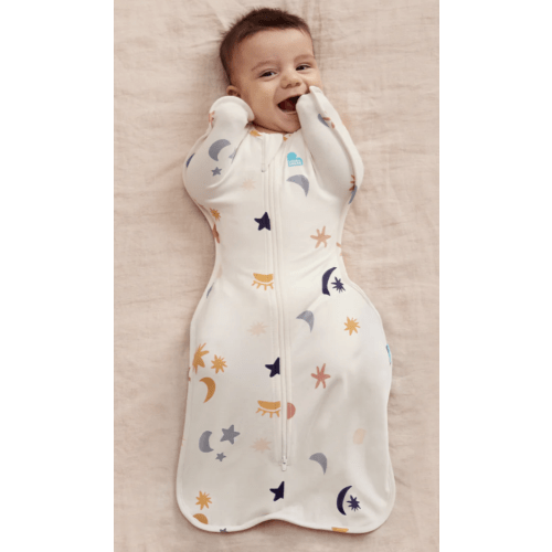 Swaddle Up™ 1.0 TOG Organic Cotton Buff Lunar