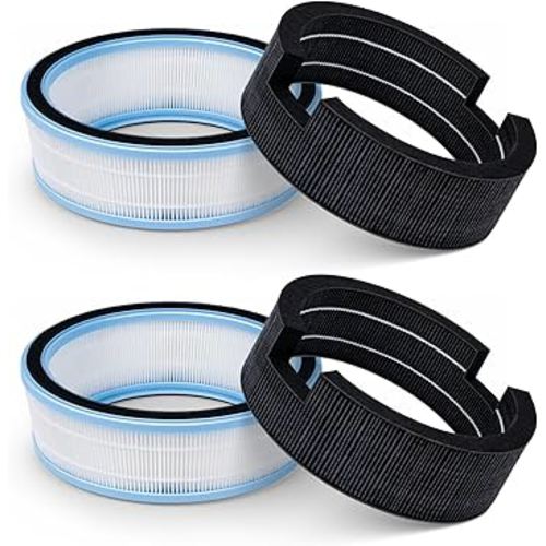 Leemone Replacement HEPA Filters & Wick Filters Compatible with LEVOIT Sprout Evaporative Humidifier for Bedroom Baby, Dual Filters for Air & Water