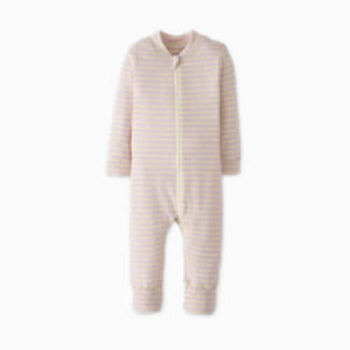 Hanna Andersson Baby 2-Way Zip Sleeper in HannaSoft - Lavender Fog/Ecru, 0-3 M