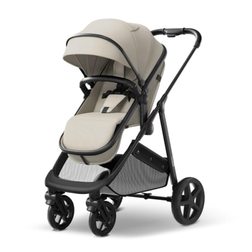 Mompush Wiz 2-in-1 Convertible Baby Stroller with Bassinet Mode, Foldable Infant Stroller with Reversible Seat and Large UPF 50+ Canopy