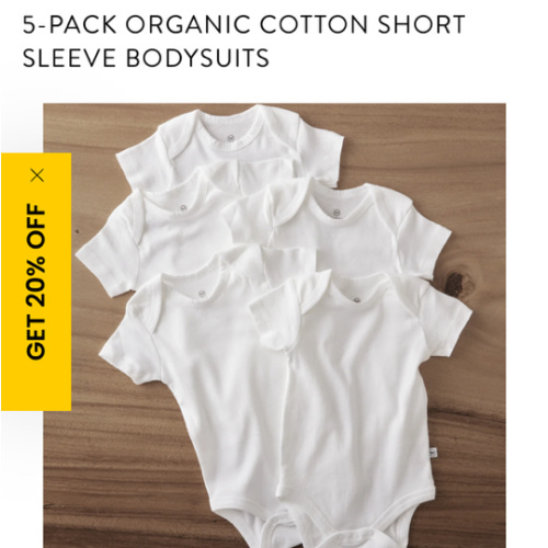 5-Pack Organic Cotton Short Sleeve Bodysuits | Honest Baby Clothing