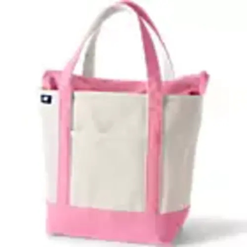Medium 5 Pocket Open Top Canvas Tote Bag | Lands' End