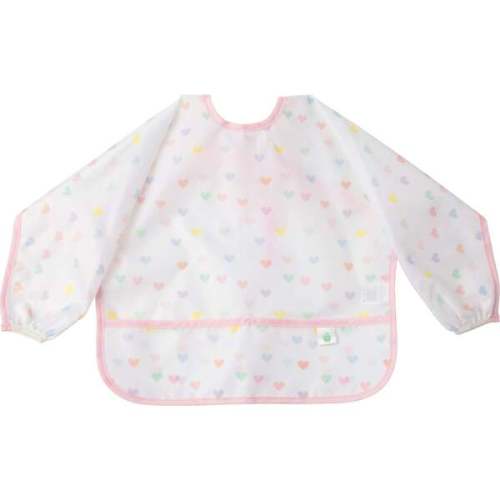 The Cover Everything Toddler Bib, Heart - Apple of My Isla | Maisonette