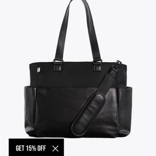 BÉIS 'The Diaper Bag' in Black - Fashionable Diaper Bag & Diaper Tote Bag