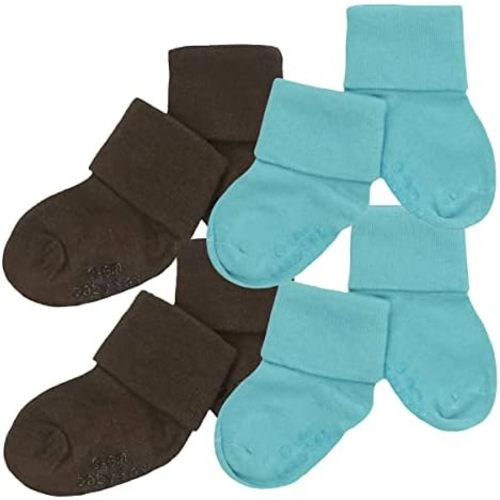 Babysoy Unisex Baby Gripper Socks – Toddler Boy & Girl Grip Socks – Ankle Socks for Infant Crawling- Pack of 4s & 6s