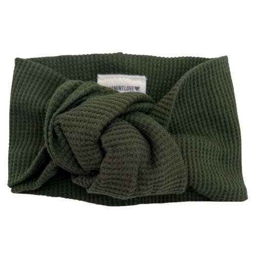 Organic Waffle Turban Headband, Forest – SpearmintLOVE