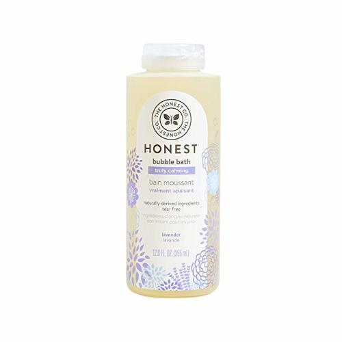 The Honest Company Truly Calming Lavender Bubble Bath Tear Free Kids Bubble Bath Naturally Derived Ingredients & Essential Oils Sulfate & Paraben Free Baby Bath 12 Fl. Oz - Dreamy Lavender