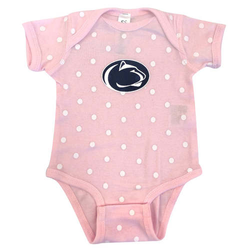 Infant Polka Dot Penn State Onesie