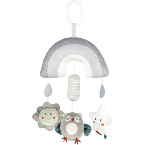 Baby Car Seat Toys for Babies, Baby Stroller Toys Activity Hanging Rattle Sensory Learning Toy Clip on Stroller Toy for Babies Boys and Girls, Owl