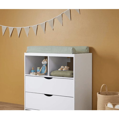 Mocka Cotton Change Mat Cover - Sage Green
