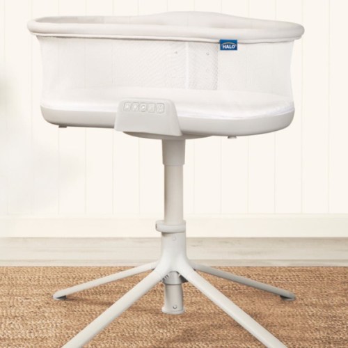 HALO BassiNest Soothing Swivel Sleeper 3.0S | White/Gray
