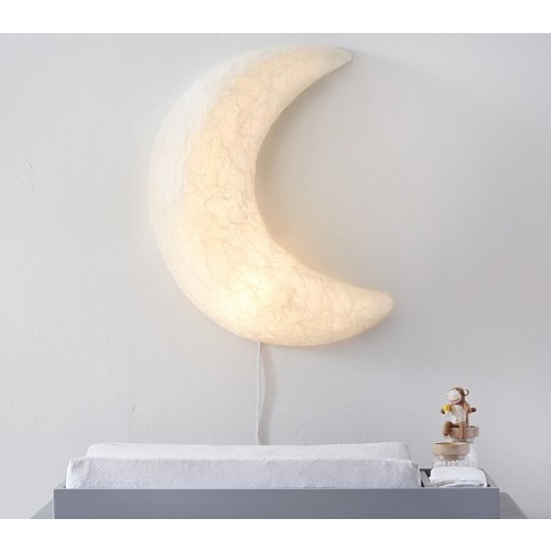 Paper Mache Lightup Moon | Kids Wall Decor | Pottery Barn Kids