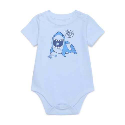 Garanimals Baby Boy Short Sleeve Brushed Jersey Graphic Bodysuit, Sizes 0-24 Months