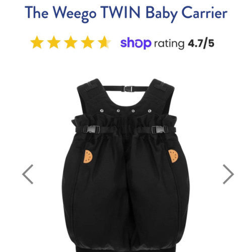 The Weego TWIN Baby Carrier