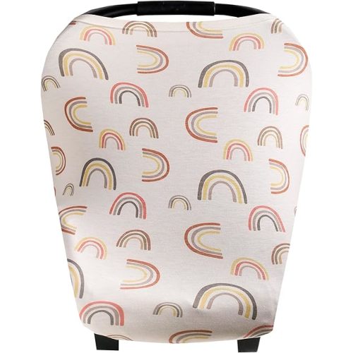 Baby Car Seat Cover Canopy and Nursing Cover Multi-Use Stretchy 5 in 1 Gift Kona by Copper Pearl