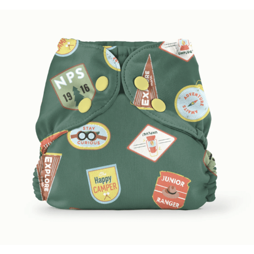 Cloth Diaper Waterproof Covers Size 1–Adventure Badges / Final Sale