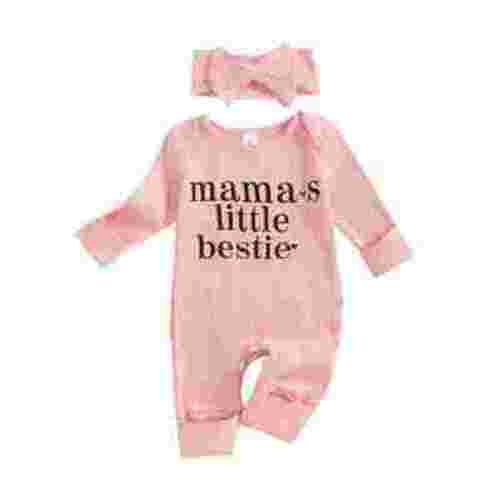 Qtinghua Baby Girl Clothes Newborn Little Sister/Hello World Outfit Long Sleeve Romper Jumpsuit Preemie Baby Girl Clothes