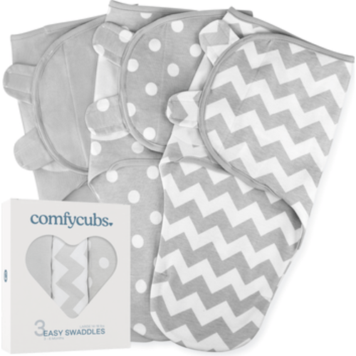 Easy Swaddle Blankets - Pack of 3, Large