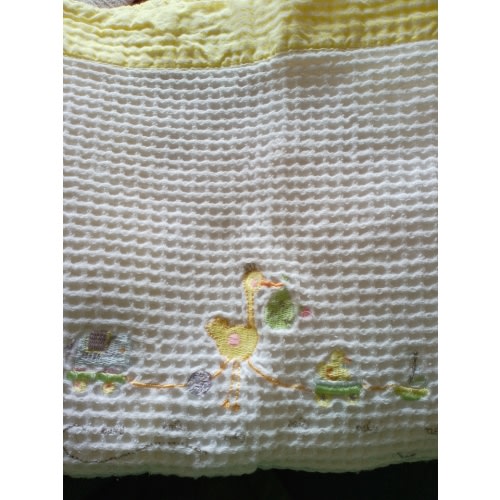 Blanket - honeycomb fabric (white)