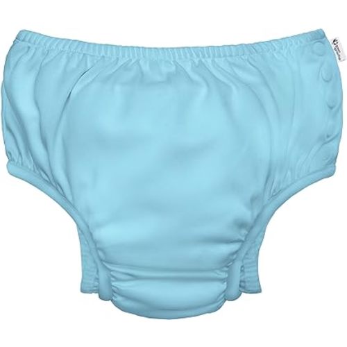 i Play. Baby Ultimate Reusable Snap Swim Diaper, Aqua, 18-24 Months