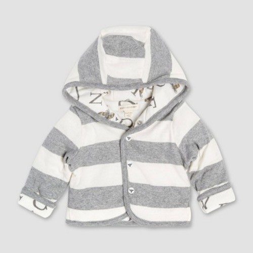 Burt's Bees Baby® Bee Reversible Organic Cotton Puffer Jacket - Gray, Size: 3-6M
