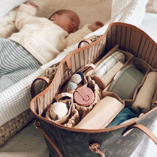 Lilibell handbag organiser beige M - washable and water resistant, Neverfull MM handbag organiser, bag in a bag