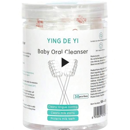 Baby Oral Cleaning Products Newborn Baby Tooth Soft Bristle Toothbrush Baby Tongue Coating Cleaning Swabs Children's Cleaning Swabs