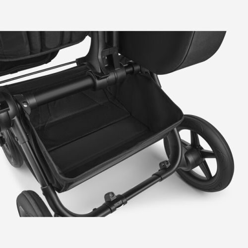 Bugaboo Donkey 5 Mono bassinet and seat stroller Midnight black sun canopy, midnight black fabrics, black chassis | Bugaboo