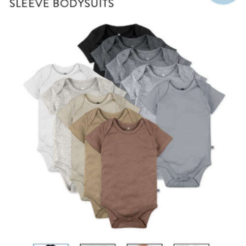 10-Pack Organic Cotton Short Sleeve Bodysuits | Honest Baby Clothing