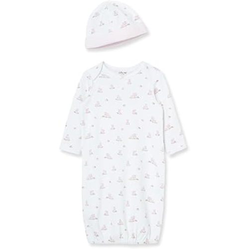 Little Me Baby Girls' 2-Piece Nightgown and Cap Set