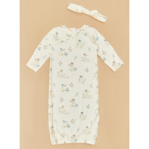Little Duckling Blooms Nightgown with Headband