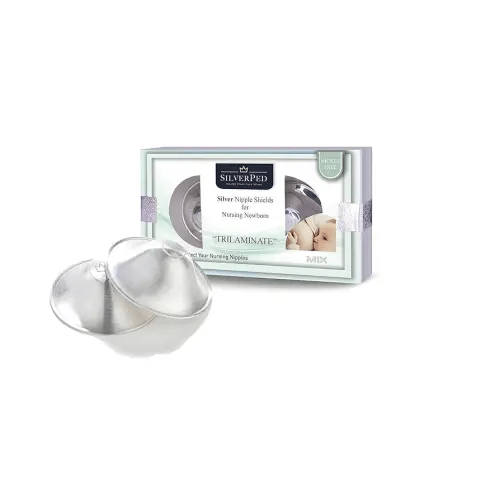 999 Silver Nursing Cups, Silver Nipple Shield, Soothe and Protect Sore Nipples, Silver Nipple Covers Breastfeeding, Silver Nipple Cups, 2 Pieces